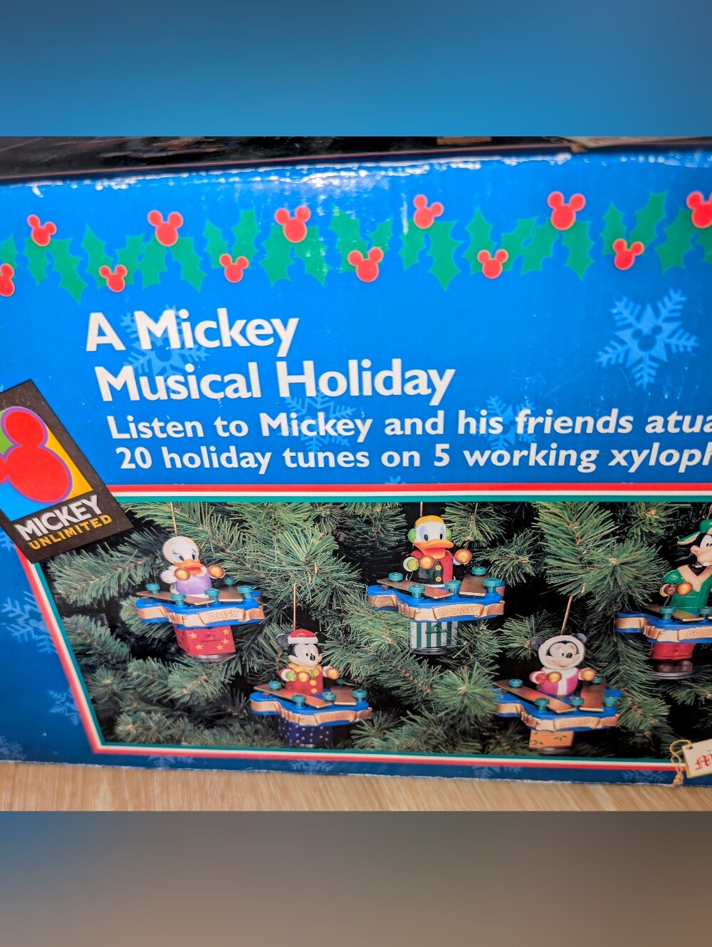 Vintage Disney 1997 Mr Christmas A Mickey Musical Holiday Mickey Unlimited Works